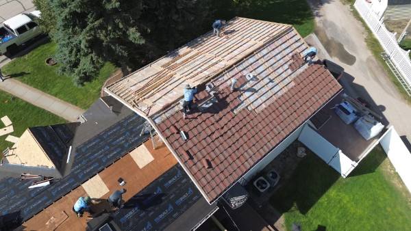 Newly installed asphalt shingle roof on a Cedar City, Utah residential home